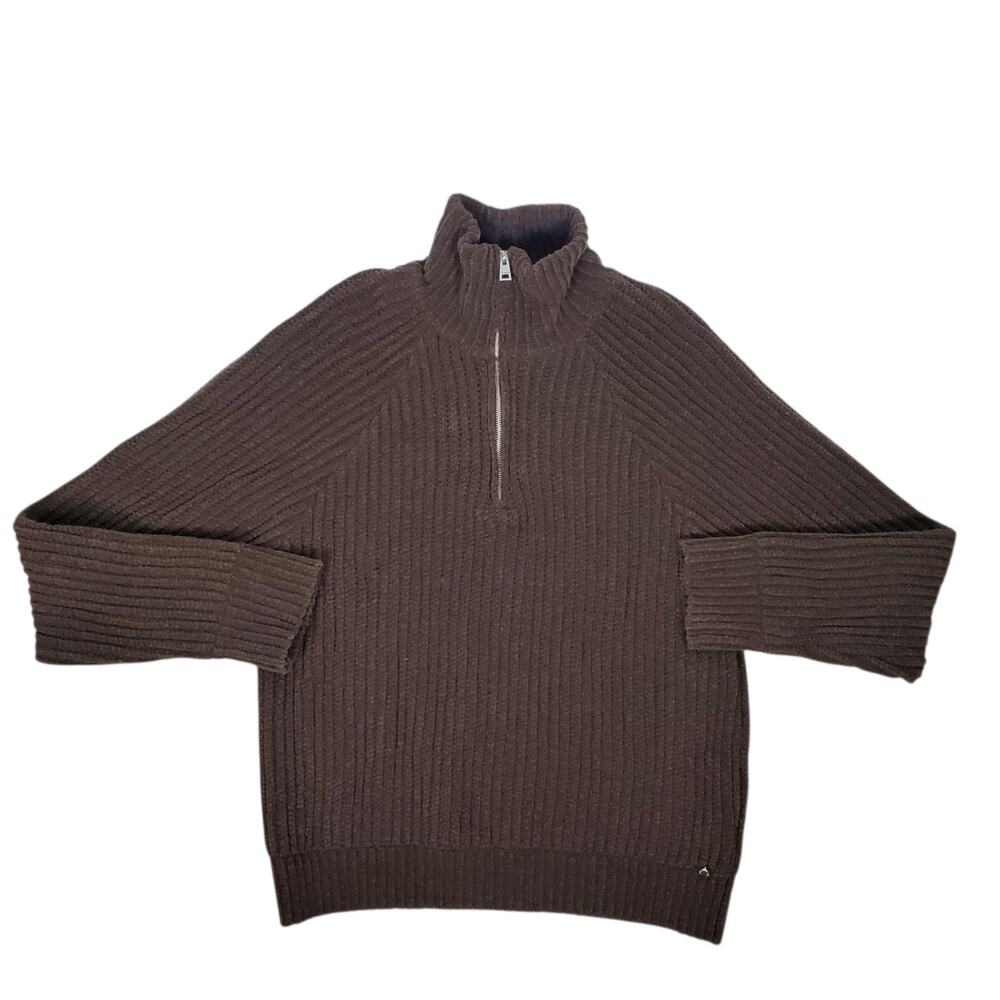 Etudes Archive Collection High Neck 1/2 Zip Sweater Size 3/L Wool Organic Cotton